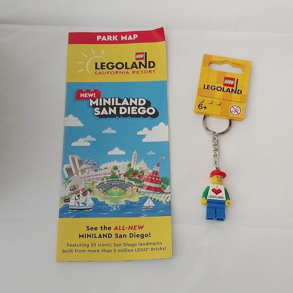 Lego Small Storage Head + Legoland Boy Keychain - Picture 4 of 7
